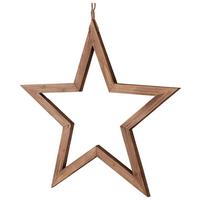 Dekohänger Rafelo Hellbraun - Hellbraun, Basics, Holz (58/55cm) - Mömax