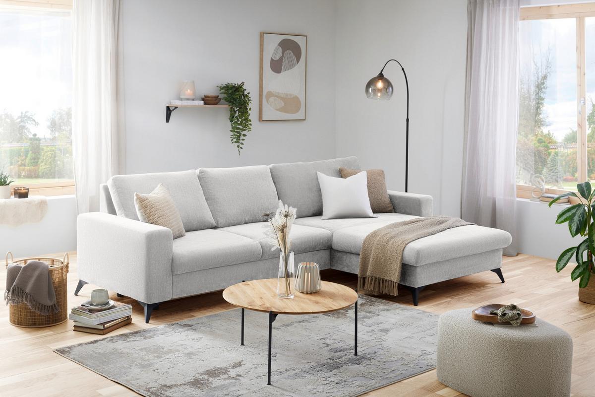 Coltar SUNNY - grej, Modern, textil (290/87/178cm) - Mömax