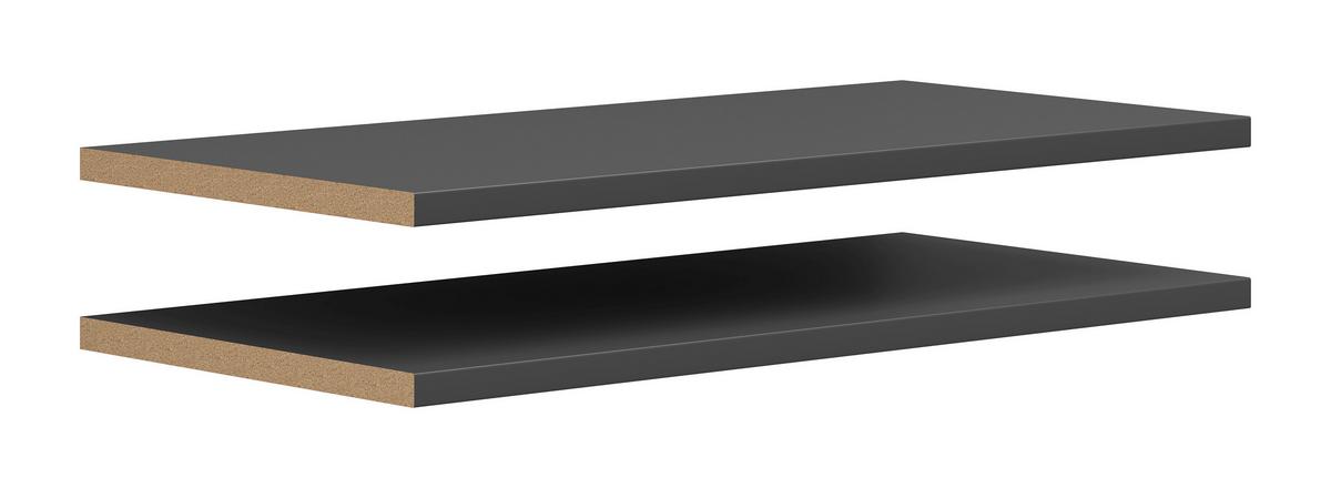 Einlegeboden Multistauraum Graphitfarben - Graphitfarben, Modern, Holzwerkstoff (76,9/2,2/36cm) - Premium Living