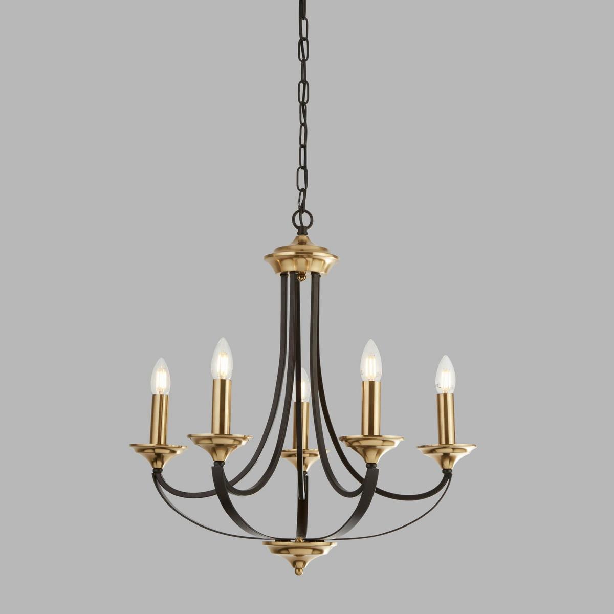 Függőlámpa Belfry 5lt 1845-5bz - barna/bronzszínű, Trend, fém (58/58/62cm)