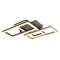 Stropna Led-svetilka Sapena, S Sijalko - siva/črna, Design, umetna masa (61,4/34,1/9,3cm) - Globo