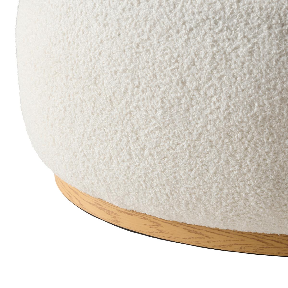 Hocker Darby Weiß - Weiß, LIFESTYLE, Holz/Textil (88/35/54cm) - Mömax