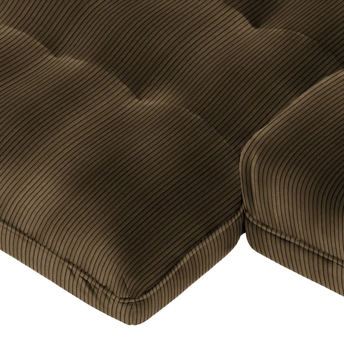 Wohnlandschaft Vivo Dunkelbraun - Dunkelbraun/Schwarz, MODERN, Kunststoff/Textil (179/63/317cm) - Based