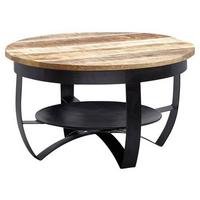 COUCHTISCH WOHNLING - Schwarz/Braun, MODERN, Holz/Metall (60/60/34cm) - MID.YOU