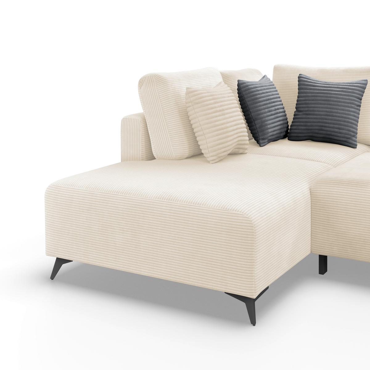 Canapea modulara VIKTOR - crem, Modern, textil (212/270cm) - Modern Living