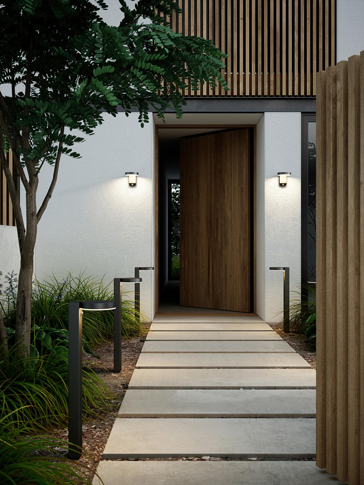 Solarleuchte Rica Round Garden Schwarz max. 5 Watt - Schwarz, Basics, Kunststoff (15/15/60cm) - Nordlux