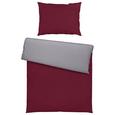 Bettwäsche Belinda ca. 140x200cm - Bordeaux/Silberfarben, Textil (140/200cm) - Premium Living Bettwäsche Belinda ca. 140x200cm - Bordeaux/Silberfarben, Textil (140/200cm) - Premium Living
