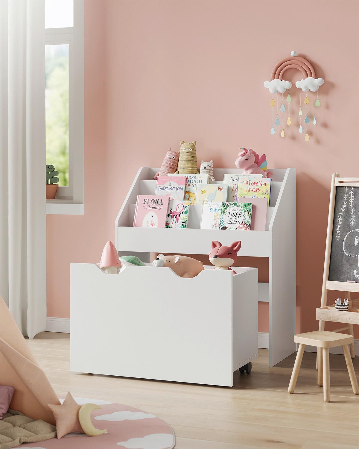 Kinderregal in Weiß, MDF ca. 62,5x70x29,5 cm - Weiß, MODERN, Holzwerkstoff (62,5/70/29,5cm) - MID.YOU