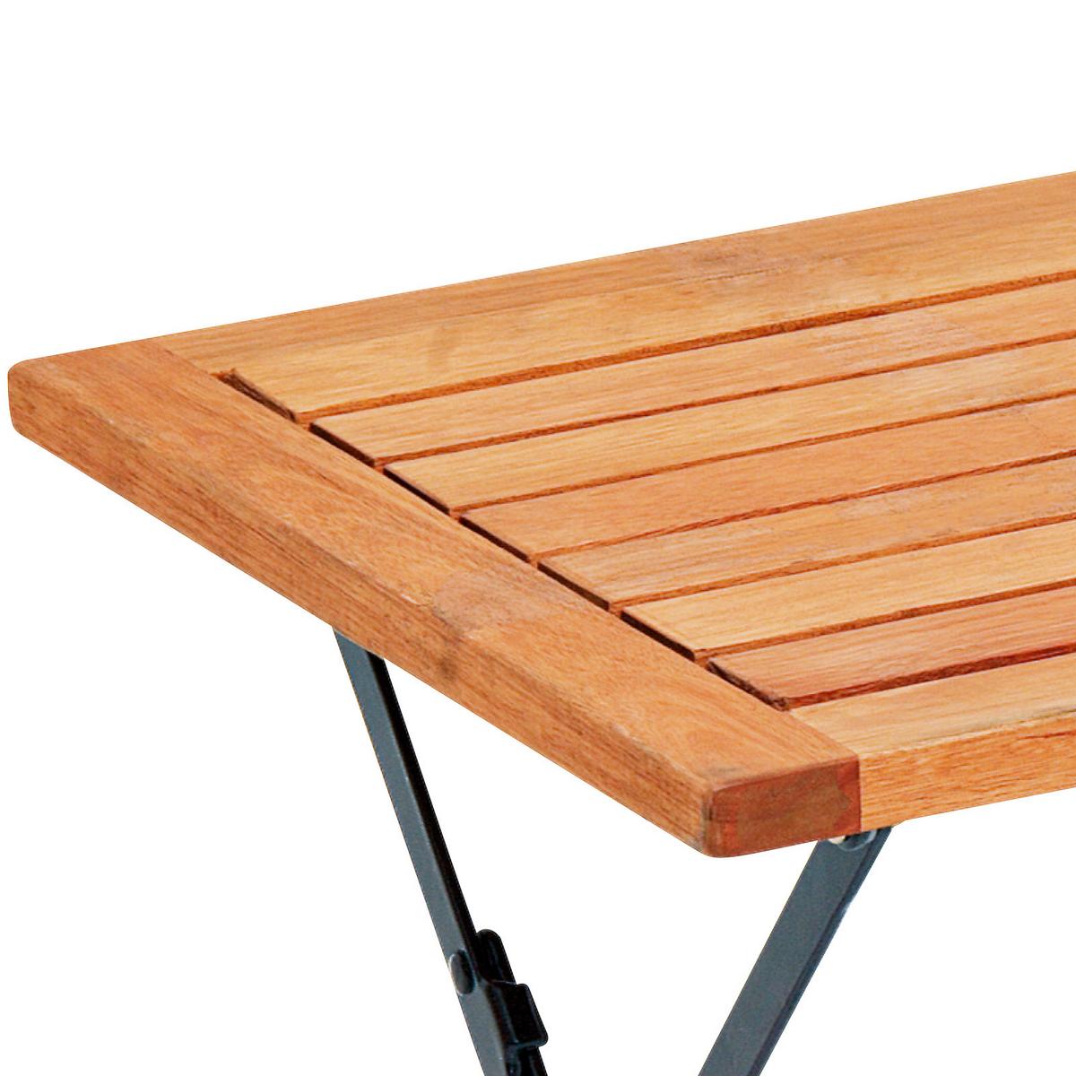 Vrtni Tabure Schlossgarten, Masivno - črna/naravne barve, Romantika, kovina/les (45/43,5/45cm) - Gardenson