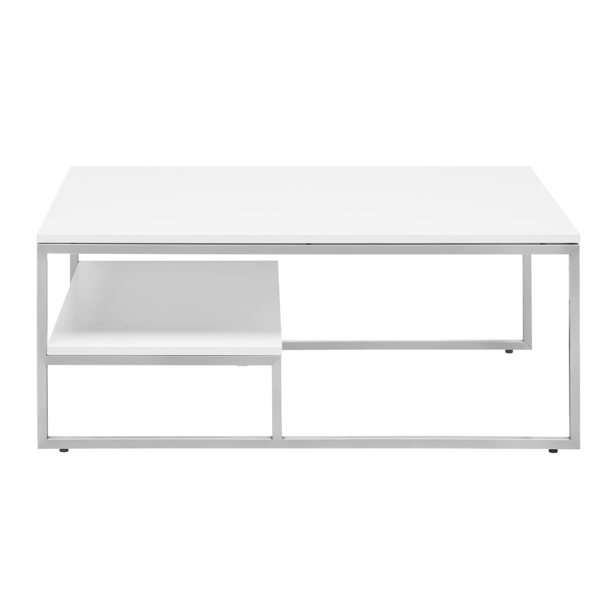 Couchtisch Studio 11 in Polarweiß - MODERN, Holzwerkstoff/Metall (110/43/70cm) - Premium Living
