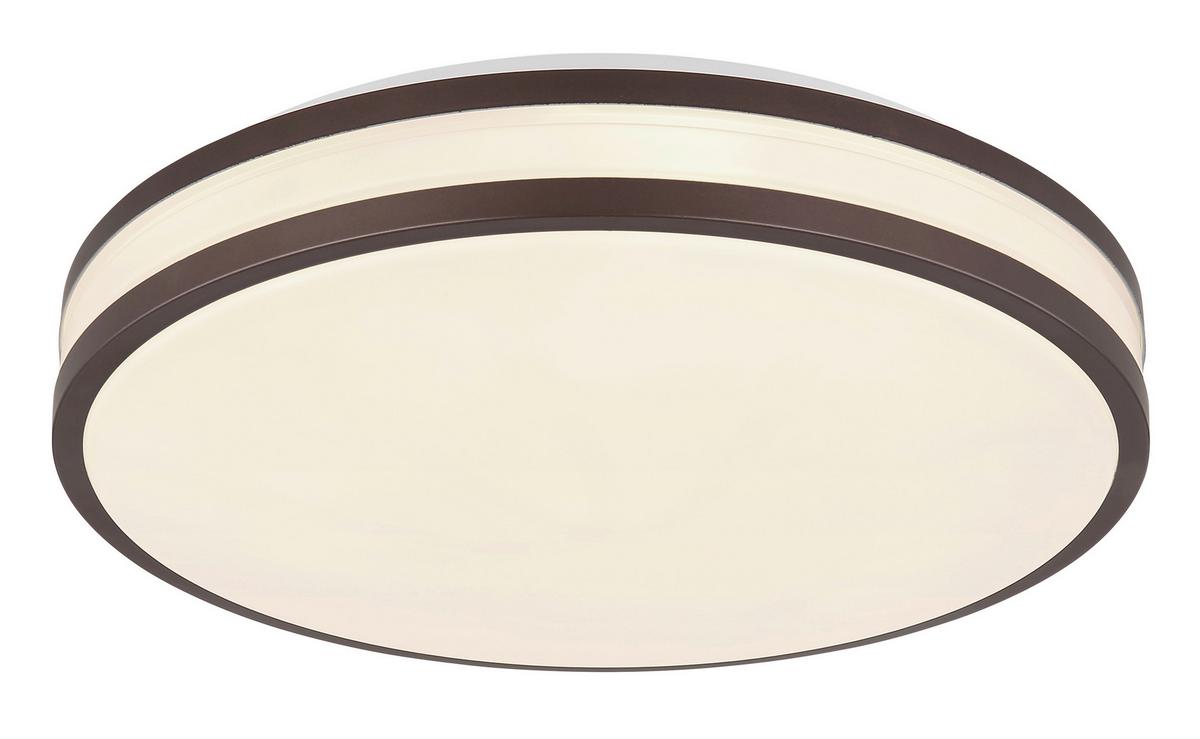 Stropna Led-svetilka Betha, S Sijalko - bela/barve kapučina, Konvencionalno, kovina/umetna masa (34/7cm) - Globo