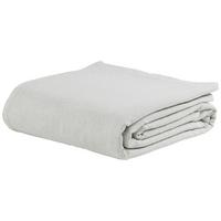 Überwurf Dobby Uni in Silberfarben ca. 140x210cm - Weiss/Silberfarben, Textil (140/210cm) - Premium Living