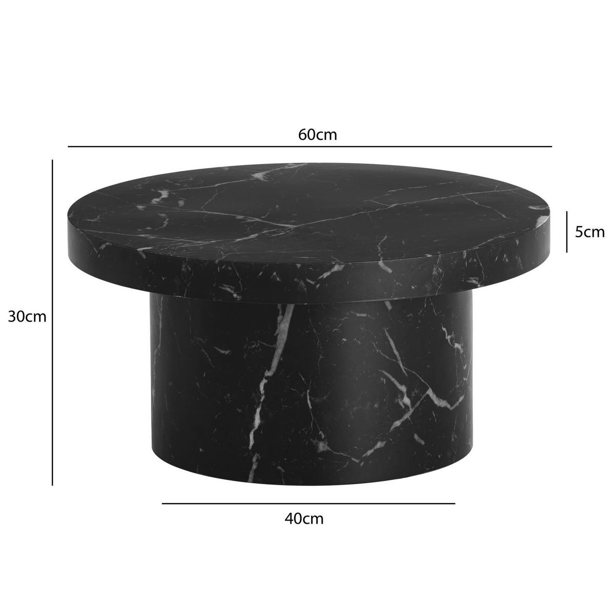 COUCHTISCH WL6.928 - Schwarz, Design, Holzwerkstoff (60/30cm) - Livetastic