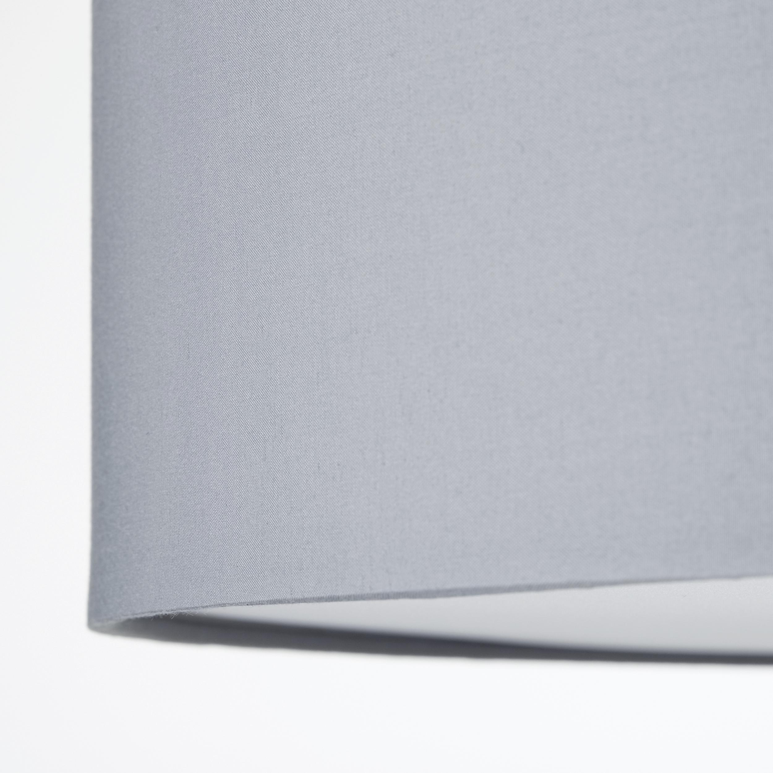 Deckenleuchte Andria in Hellgrau max. 60 Watt - Chromfarben/Hellgrau, Design, Textil/Metall (60/26,5cm) - Brilliant