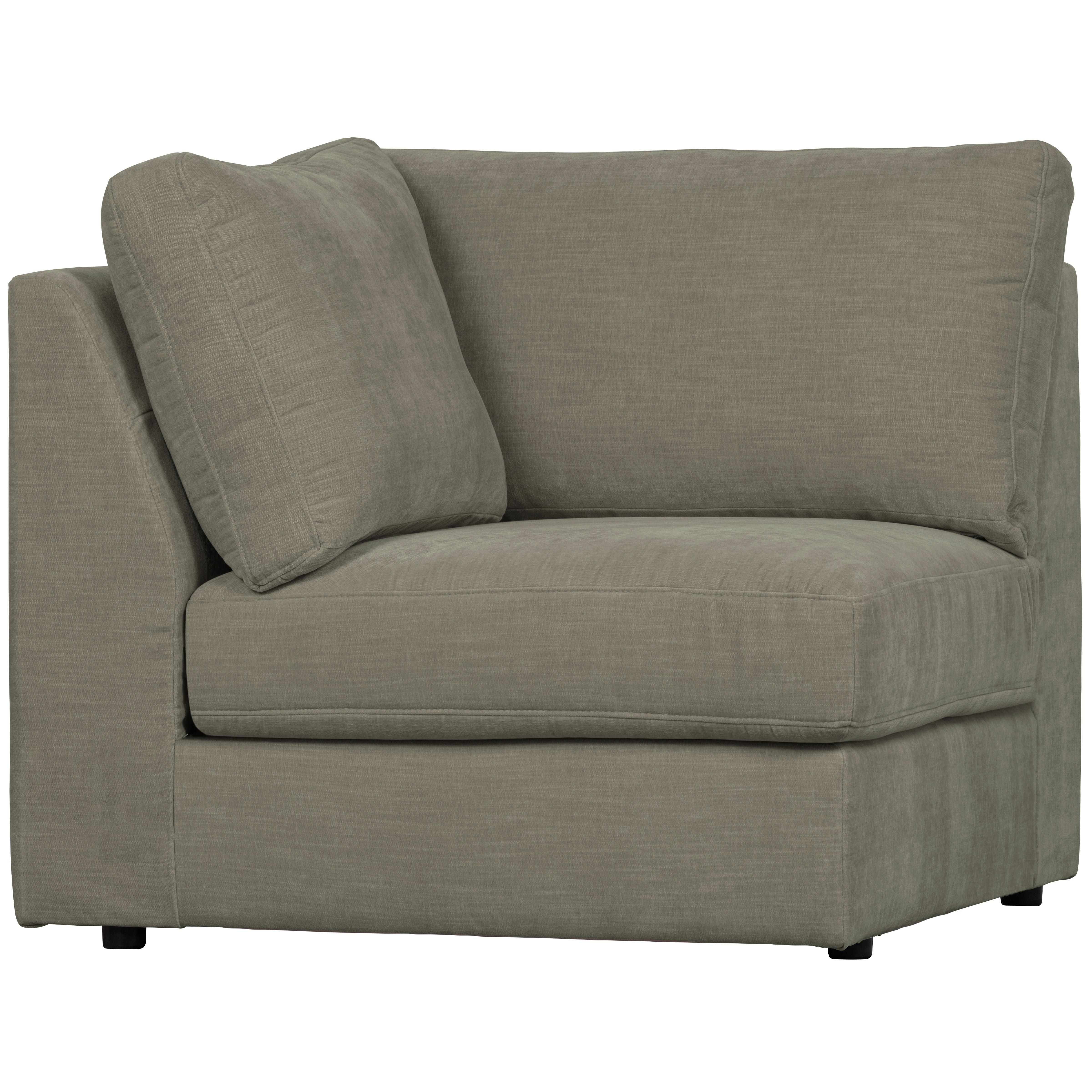 Sofaelement Family Grau B: 96cm - Schwarz/Grau, Design, Kunststoff/Textil (96/85/96cm) - Livetastic