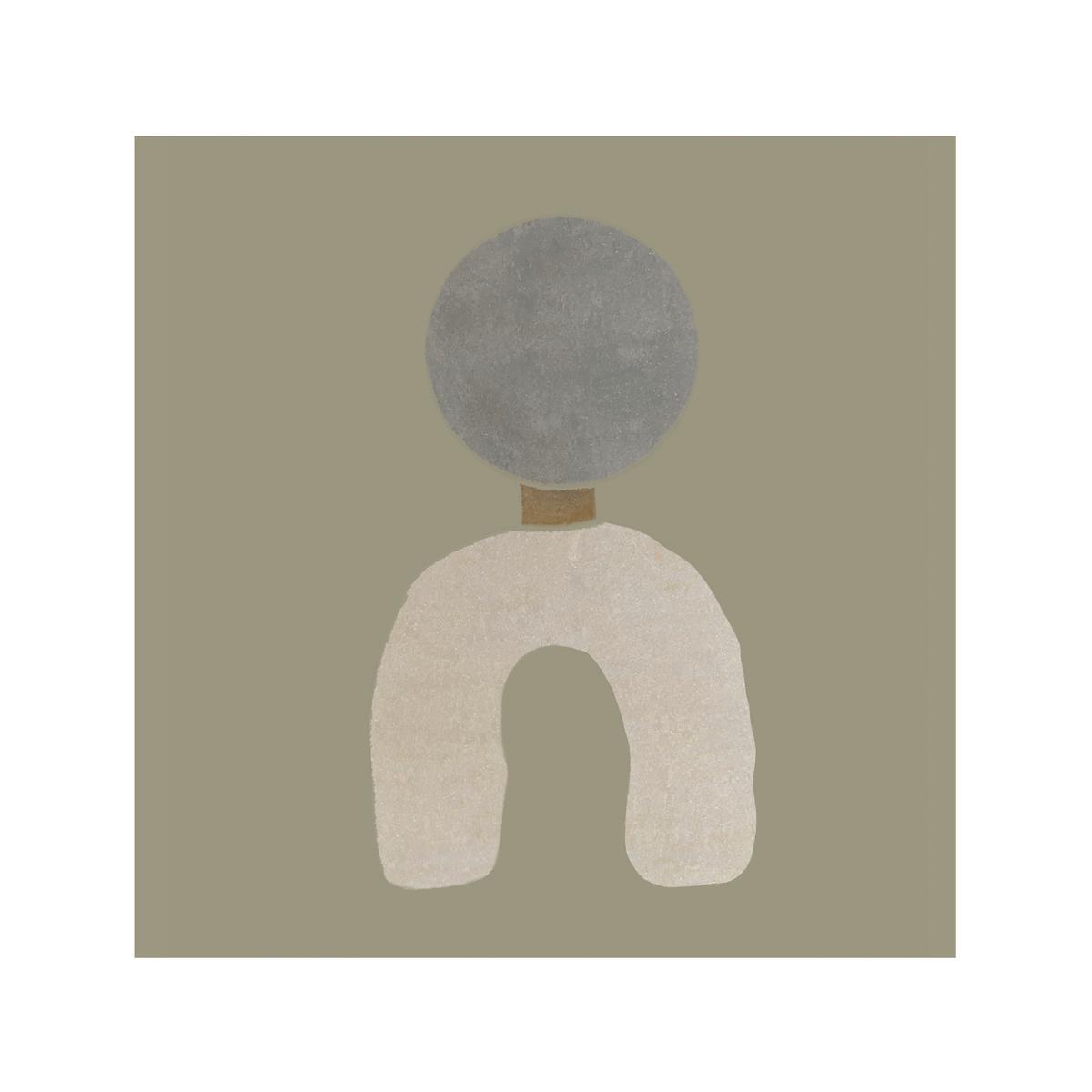 BILD FEEL-GOOD-003-74X74-FRX-FRZW - Beige/Schwarz, Basics, Holz/Kunststoff (74/74/10cm)