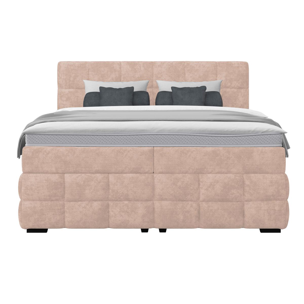 PAT BOX VEGA - bej/verde, Trend, lemn/textil (200/200cm) - Modern Living