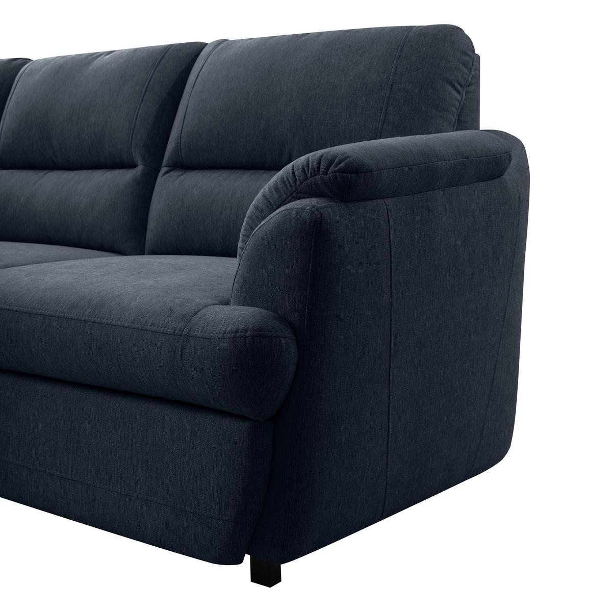 Kutna Garnitura Gusto - tamno plava/crna, Basics, tekstil/drvo (200/240cm) - Modern Living