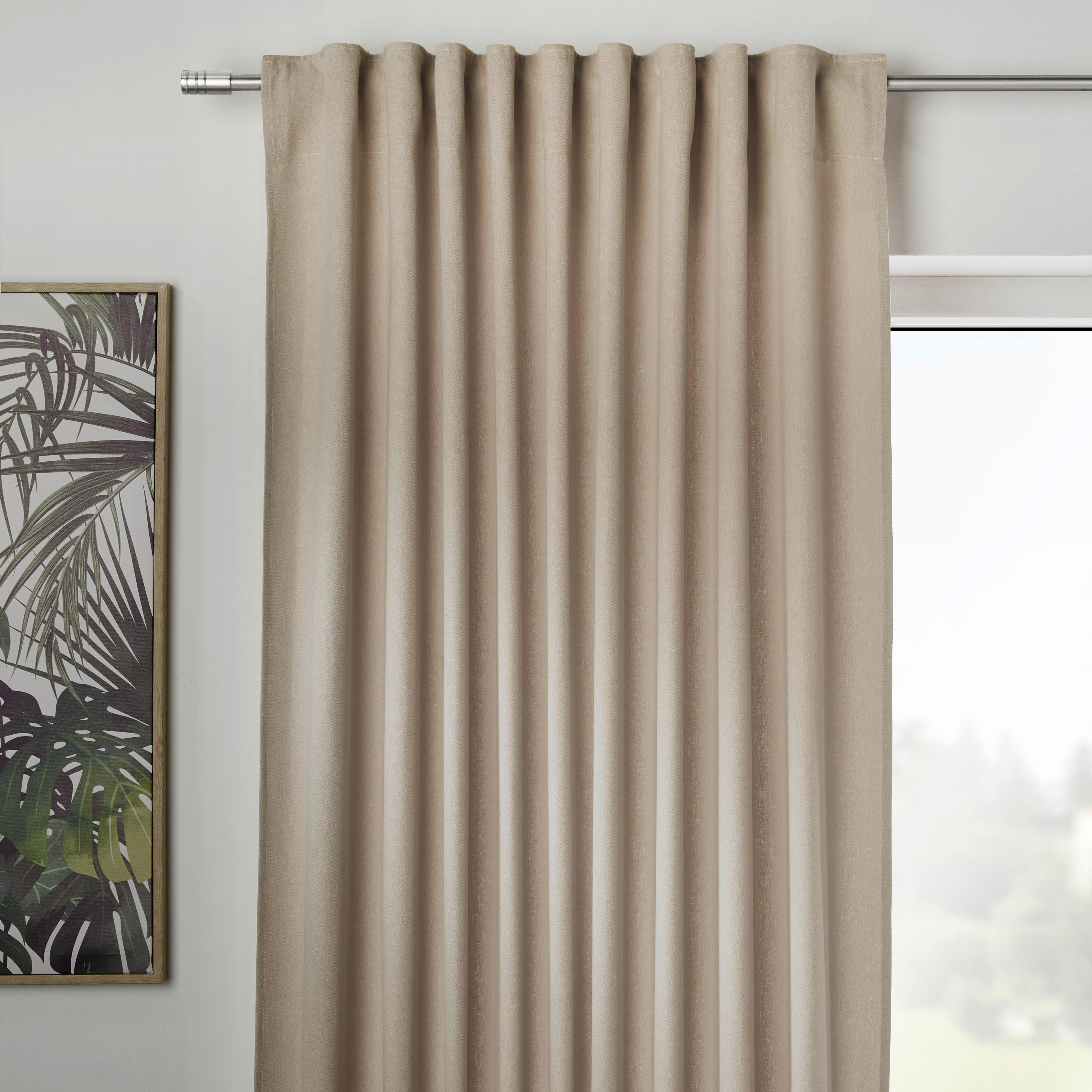 Končana Zavesa Ulrich - peščene barve, tekstil (135/245cm) - Modern Living