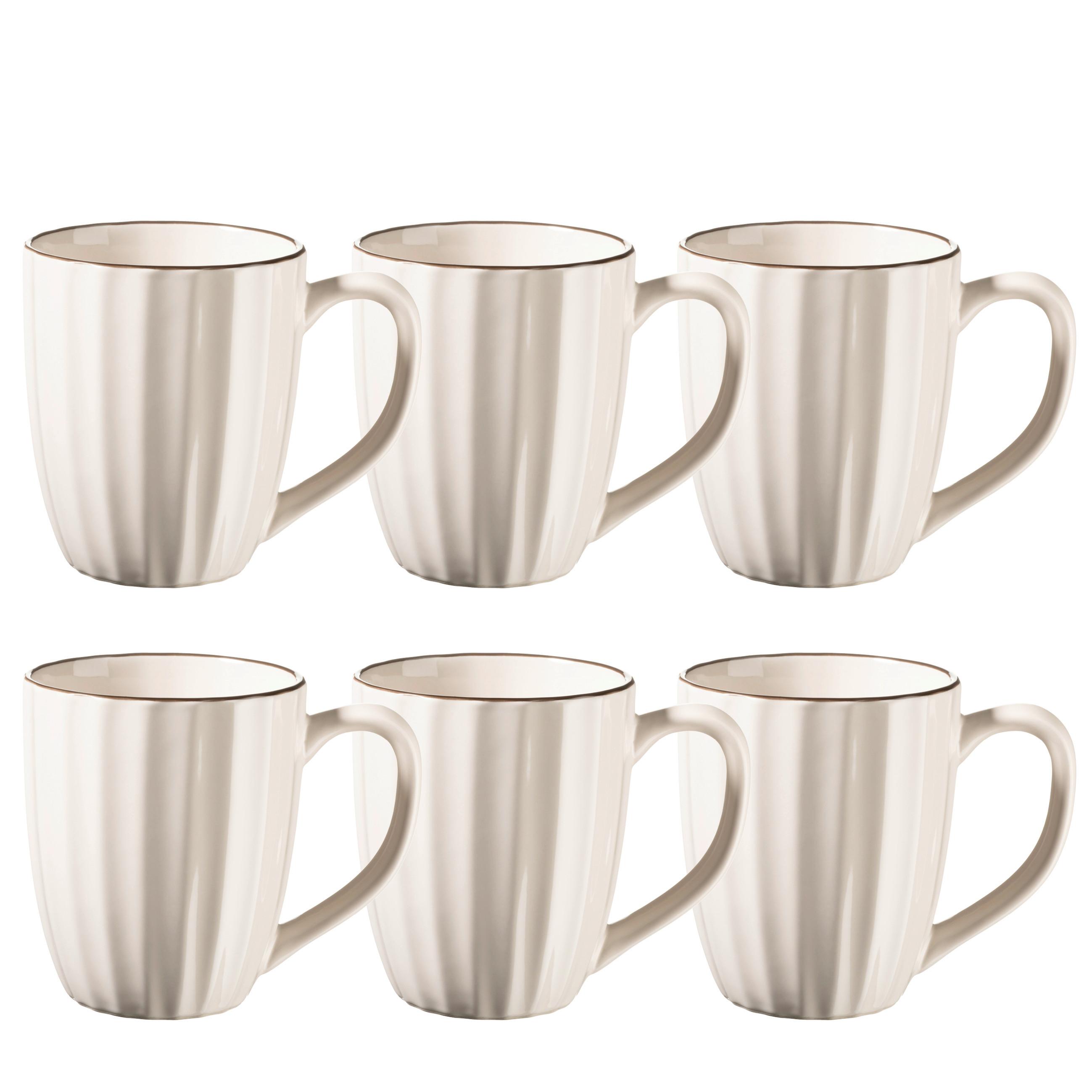 Tassenset 935617 Osita Tassenset - Weiss/Beige, Basics, Keramik (9/10,5cm) - Mäser