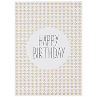 POSTKARTE GOLD - Goldfarben/Schwarz, MODERN, Papier (10,5/14,8cm)