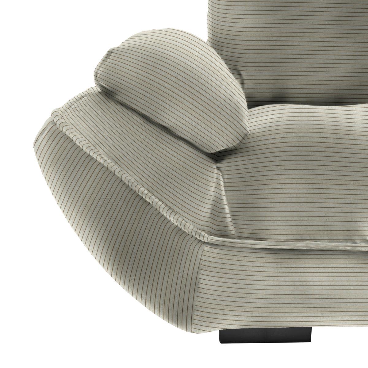 Wohnlandschaft Vivo Creme - Creme/Schwarz, Modern, Kunststoff/Textil (317/63/179cm) - Premium Living