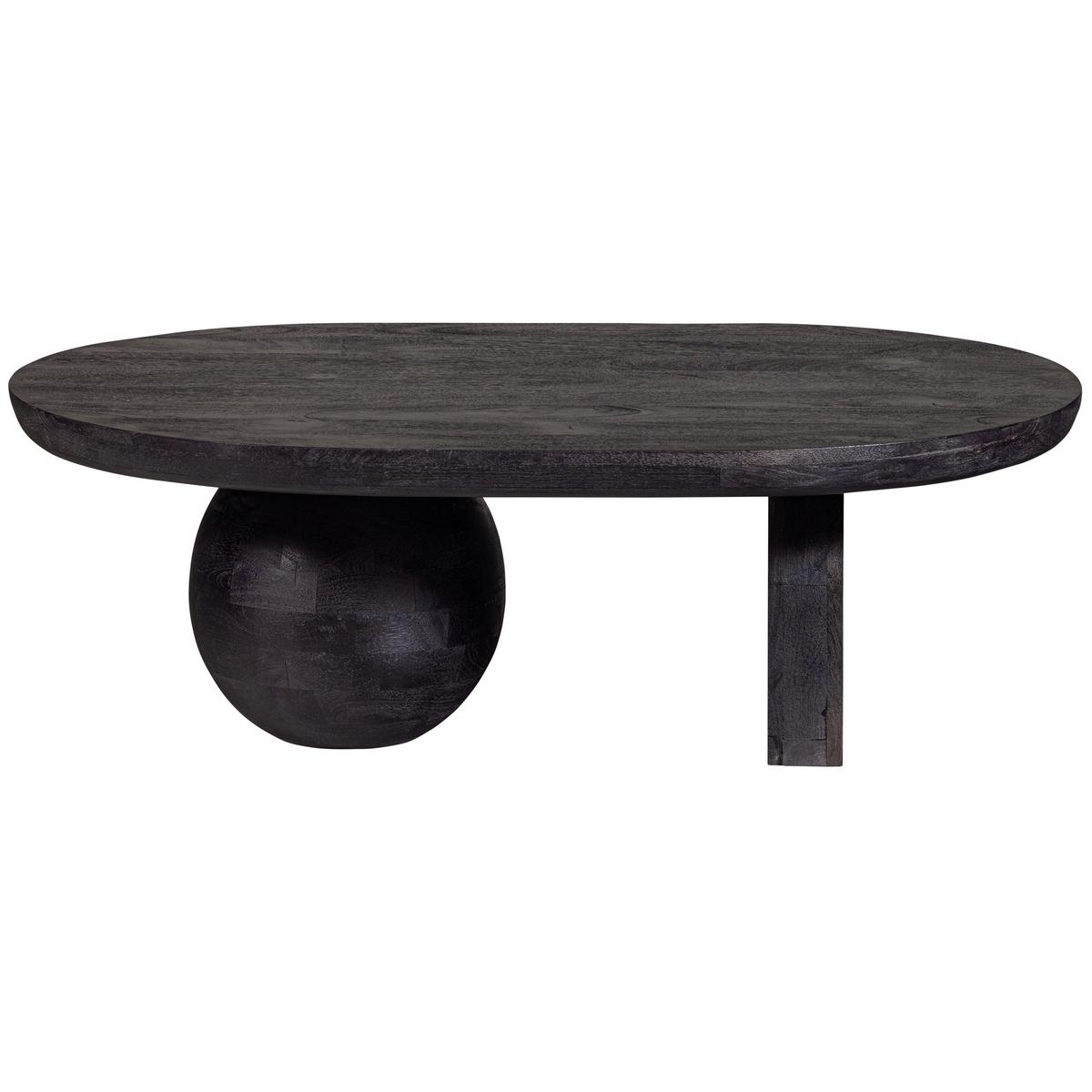 Couchtisch Steppe Schwarz L: 110 cm - Schwarz, Design, Holz (110/72/38cm) - Livetastic