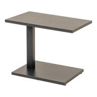 STÓŁ TARASOWY GENEVA NEGRO - antracytowy/kolor łupkowy, Modern, metal/ceramika (60/40/46,5-64,5cm) - Ambia Garden