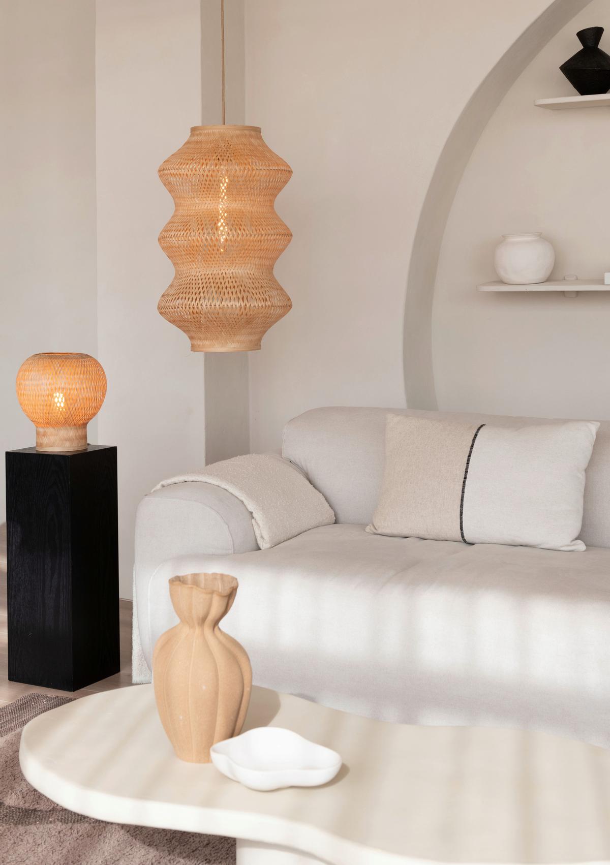 Viseča Svetilka Barbados, Bambus - naravne barve, Basics, naravni materiali (40/67cm) - Good & Mojo