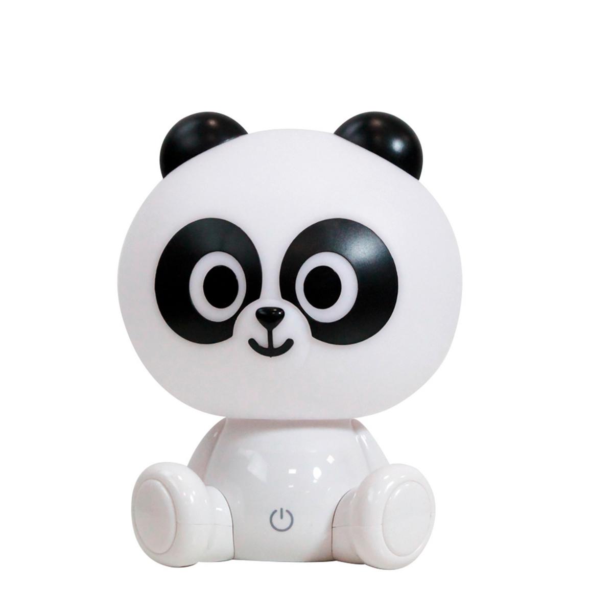 Kindertischleuchte Panda Weiß max. 3 Watt - Weiß, Basics, Kunststoff (17/17/20cm)
