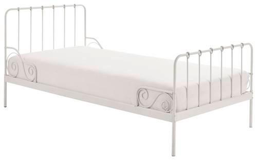 Kinder-/Juniorbett Alice ca. 90x200 cm Weiß - Weiß, ROMANTIK / LANDHAUS, Holzwerkstoff/Metall (90/200cm) - MID.YOU