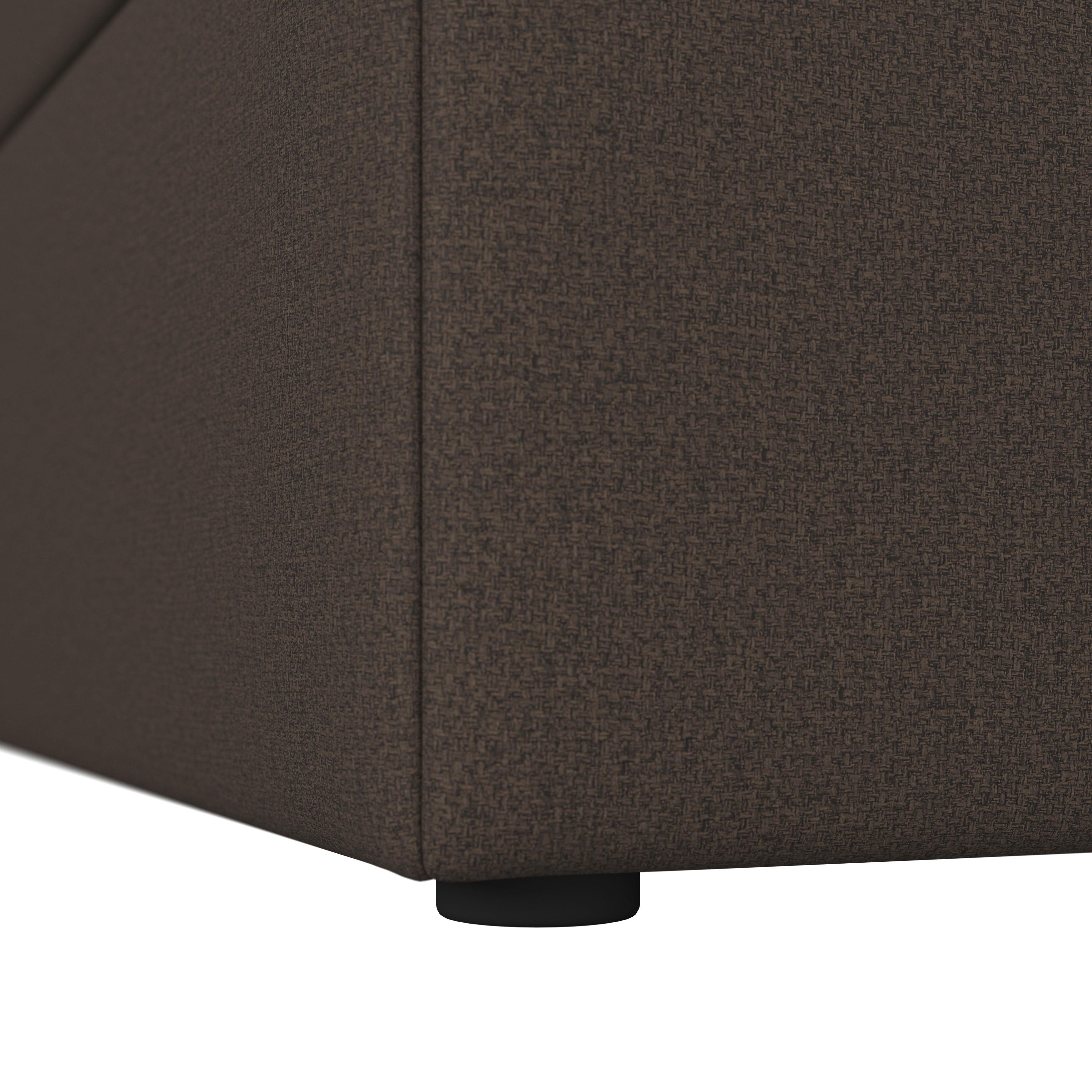 BOXSÄNG MARCO - brun/svart, Modern, trä/textil (180/200cm) - Bessagi Home