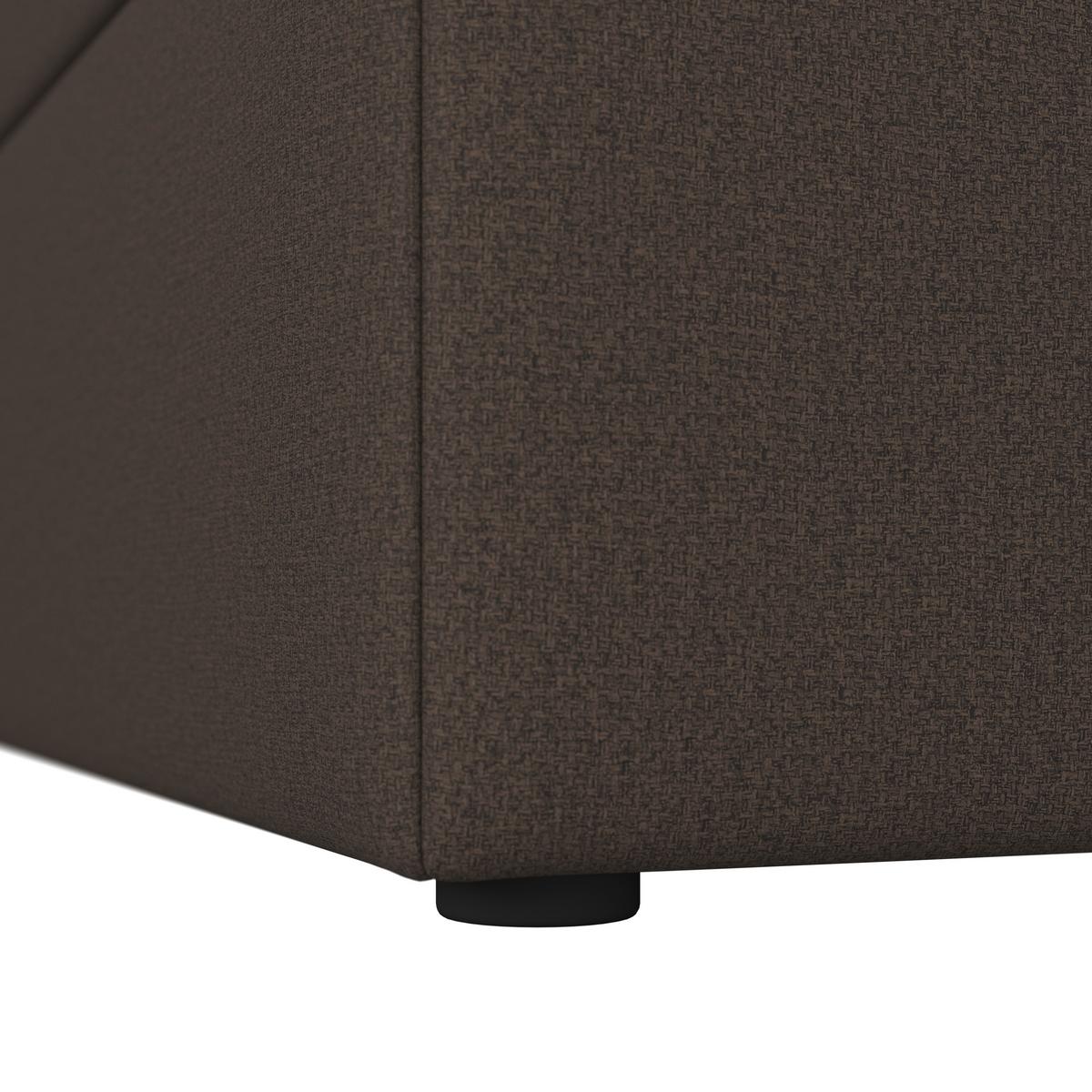 Boxbett Marco ca. 180x200 cm Braun - Schwarz/Braun, Modern, Holz/Kunststoff (180/200cm) - Bessagi Home