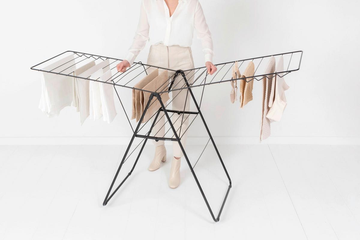 SUSZARKA STOJĄCA 403460 - czarny, Basics, metal (59.2/98.4/5cm) - Brabantia