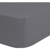 Spannleintuch Satin ca. 90x220cm - Grau, Basics, Textil (90/220cm) - MID.YOU