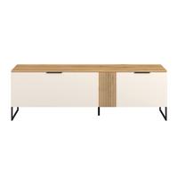 Comodă TV KING - cașmir/culoare lemn stejar, Modern, material pe bază de lemn (170/54/40cm) - Modern Living