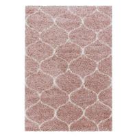 Webteppich Salsa Rosa ca. 80x250cm - Rosa, Design, Textil (80/250cm)