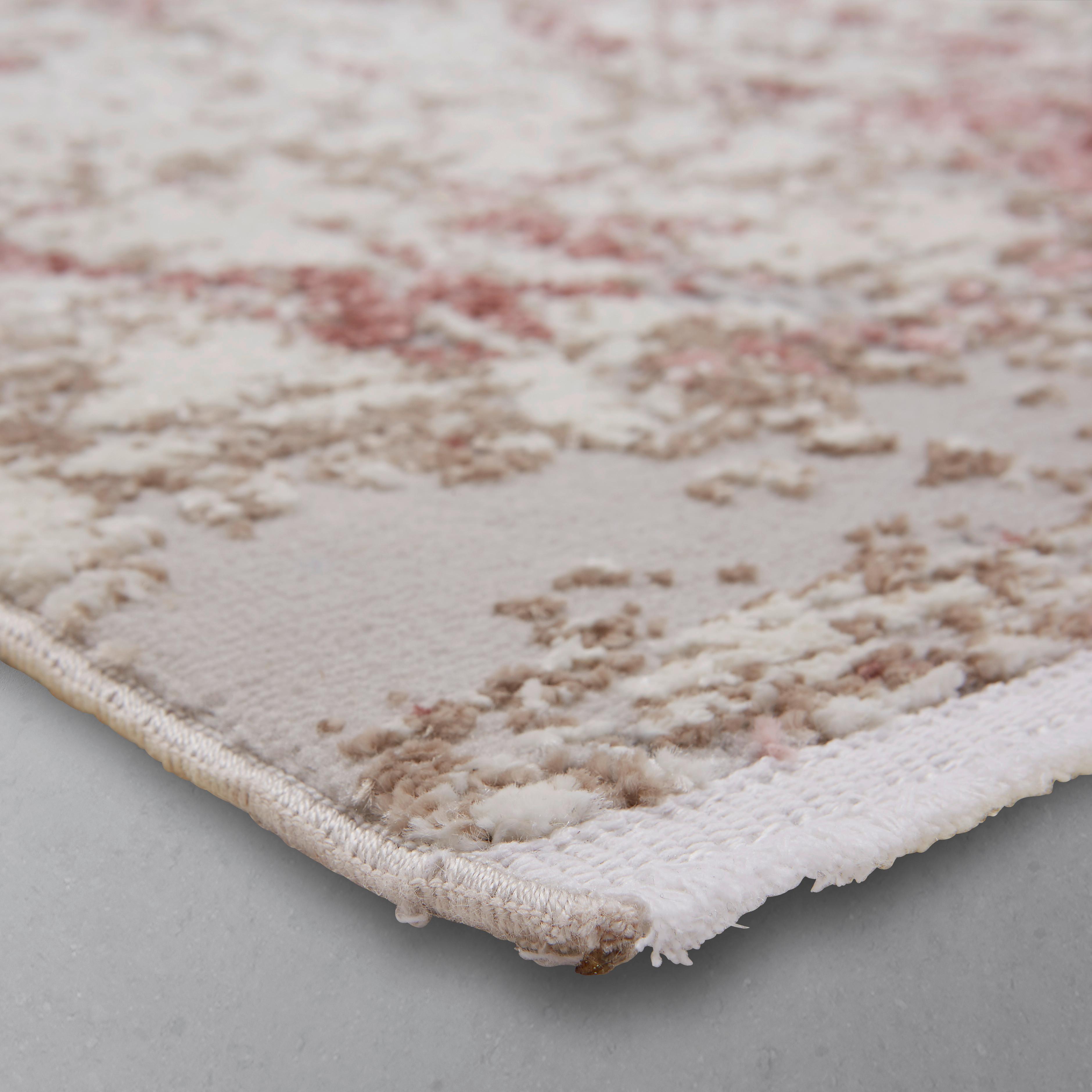 Covor țesut Malik 1 - roz aprins/crem, Modern, textil (80/150cm) - Mömax