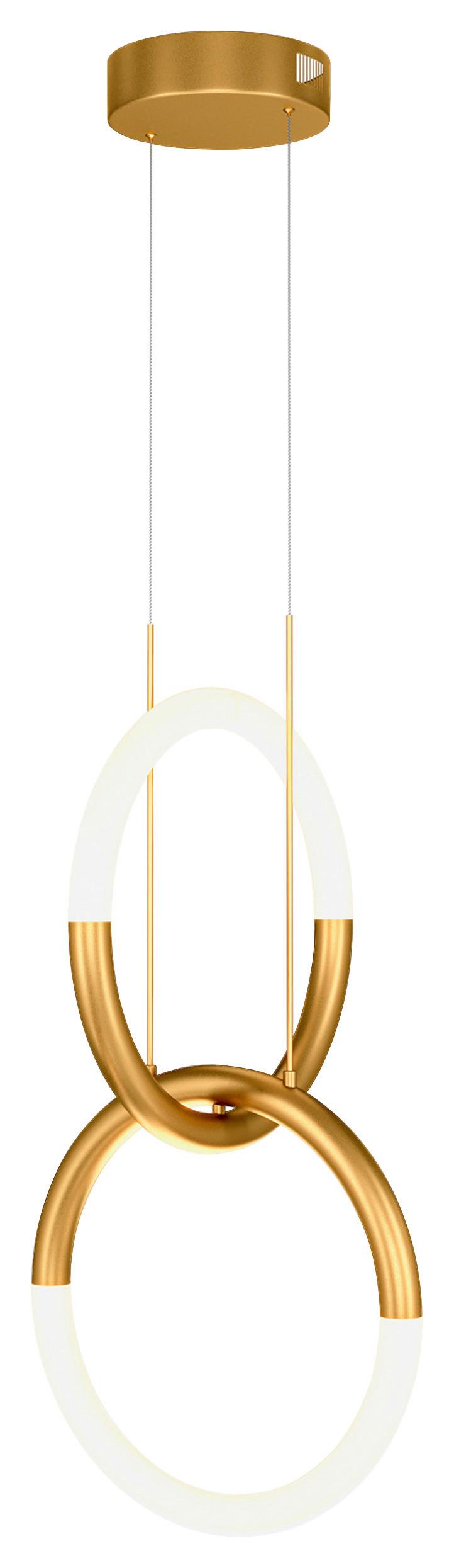 Pendelleuchte Node Gold max. 18 Watt - Goldfarben, Trend, Metall (34/55cm) - MAYTONI