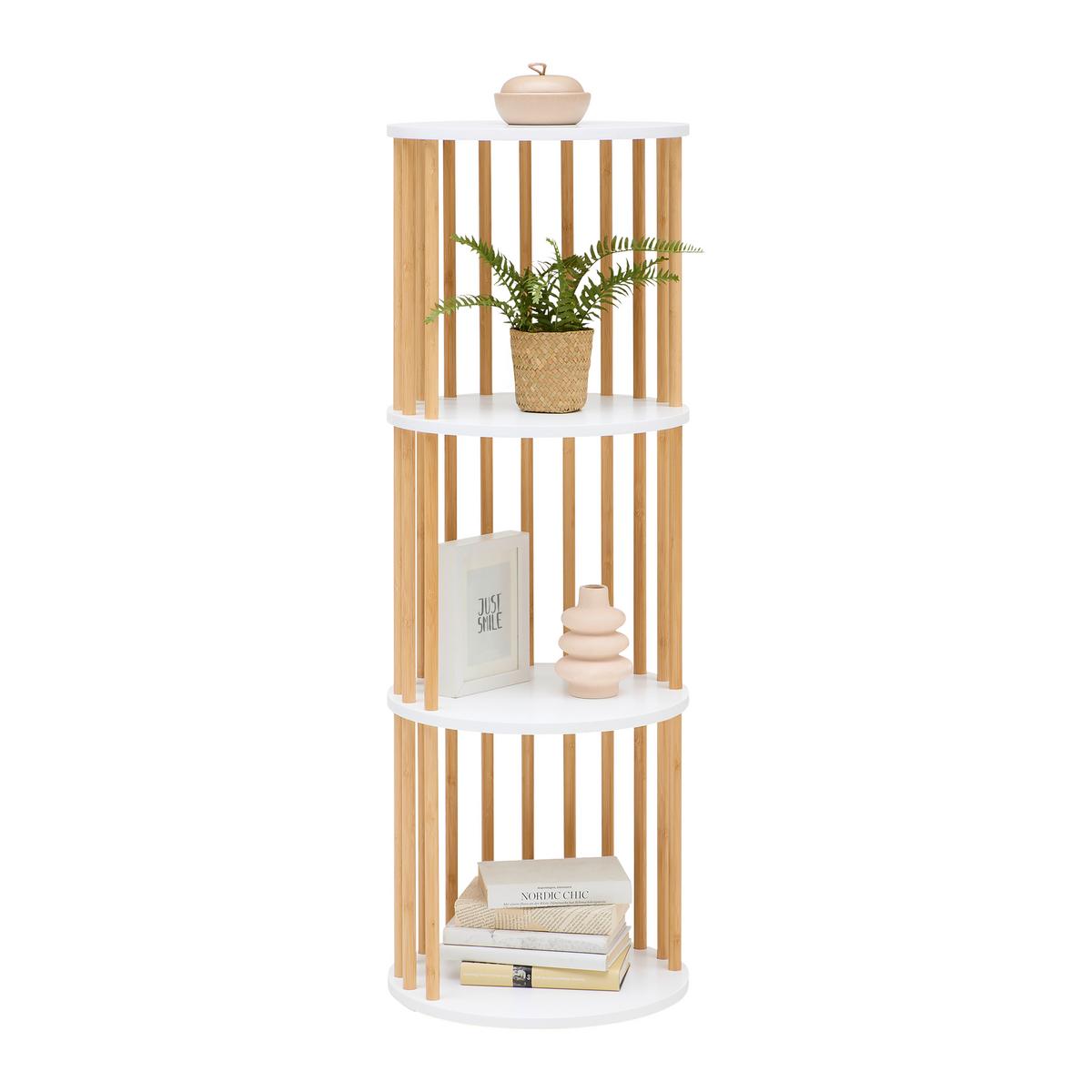 Polc Zora - natúr színű/fehér, Modern, faalapú anyag/természetes anyagok (40/114cm) - Mömax