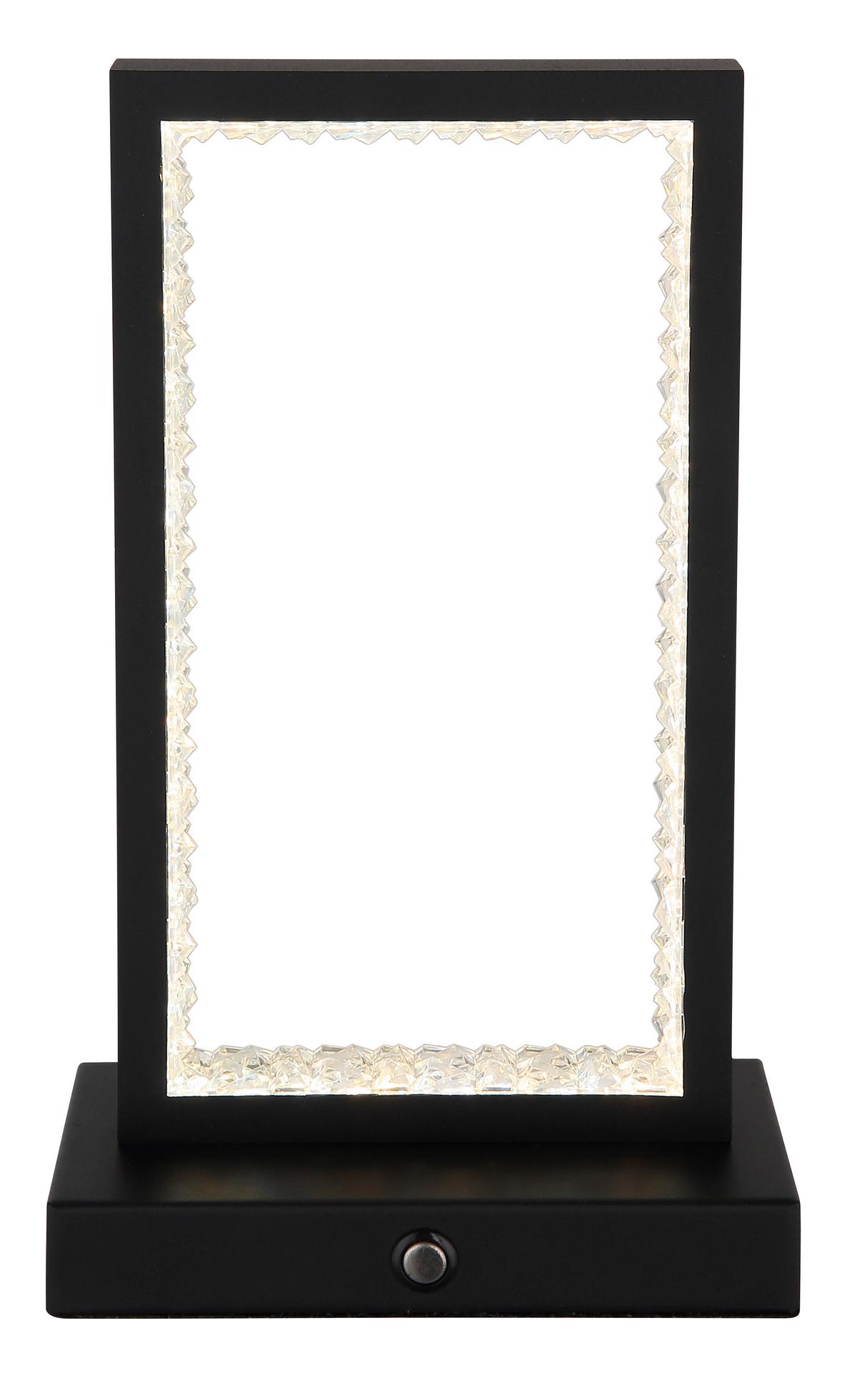 Namizna Svetilka Za Polnjenje Samega - črna/prozorno, Design, kovina/umetna masa (14/7,5/23cm) - Globo