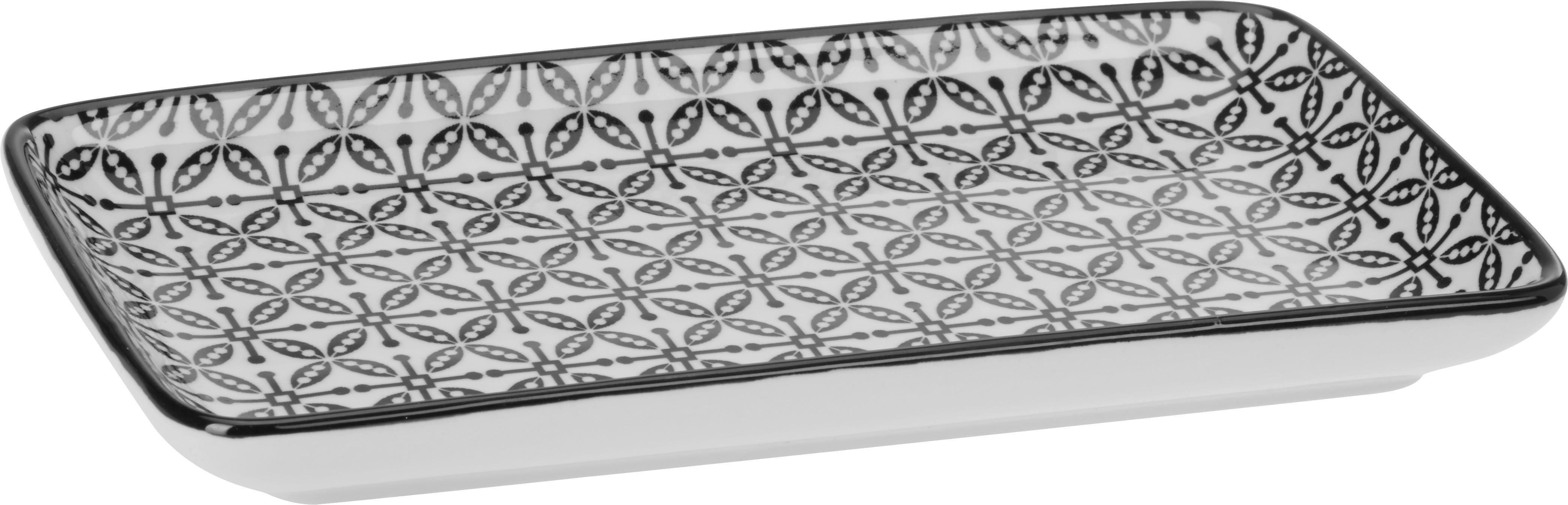 TALLRIK SHIVA -AKT- - vit/svart, Lifestyle, keramik (20/11/2,5cm) - Modern Living