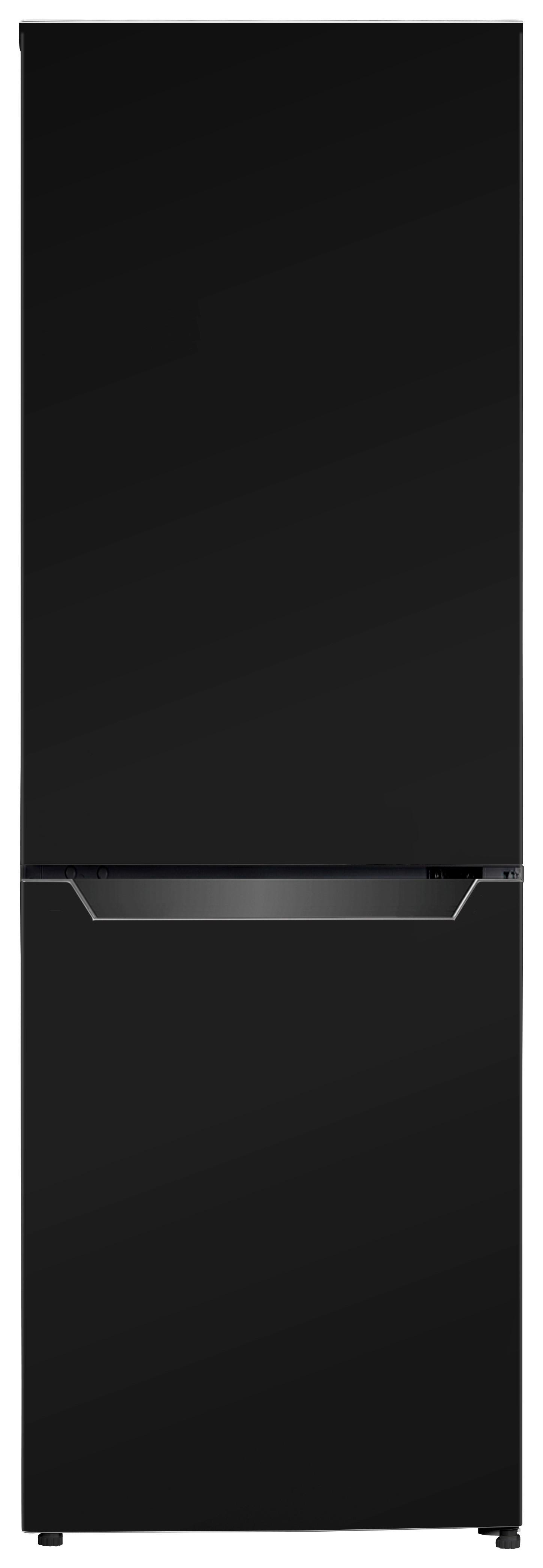 Kühl-Gefrier-Kombination Respekta Savo KG144S Schwarz - Schwarz, Basics, Glas/Kunststoff (47,4/144/49,5cm) - Respekta