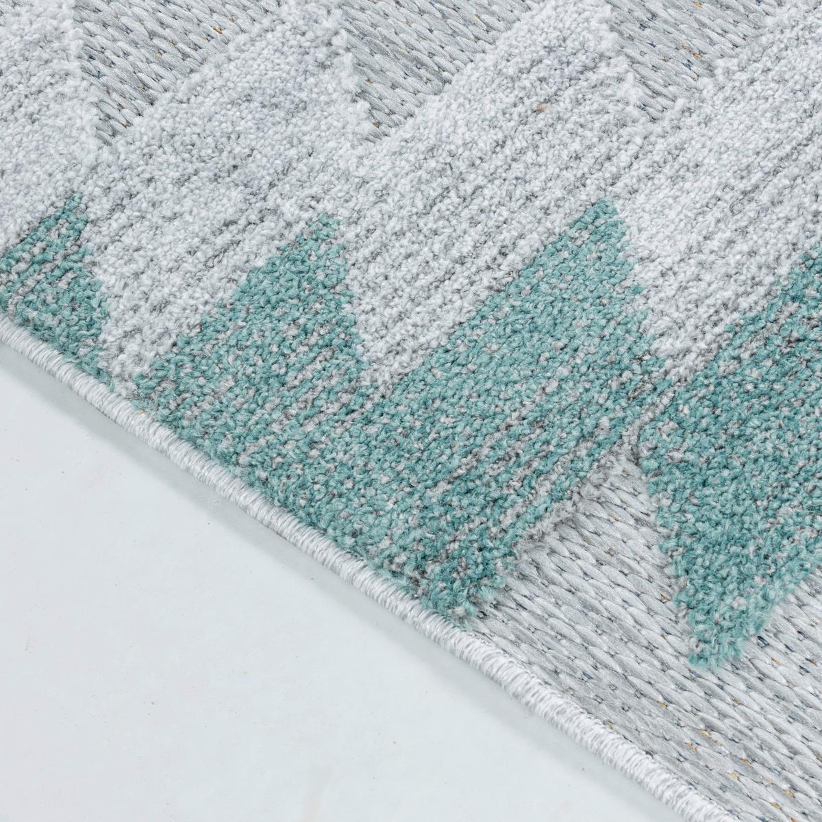 Flachwebeteppich Bahama Blau ca. 140x200cm - Blau, Design, Textil (140/200cm) - Novel
