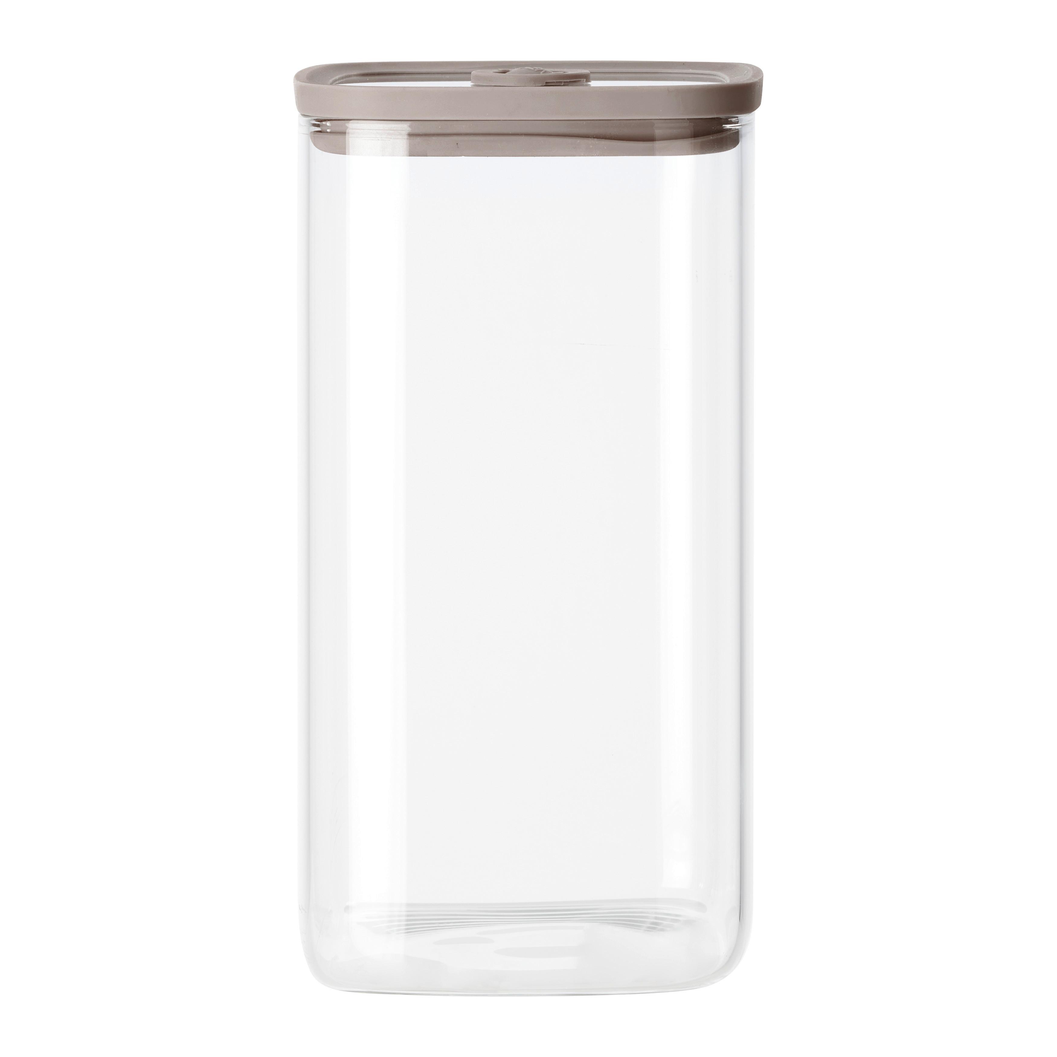 Kozarec Za Živila Selina - Ca. 1,5l - bež/prozorno, Moderno, umetna masa/steklo (10,3/18,8/10,3cm) - Modern Living