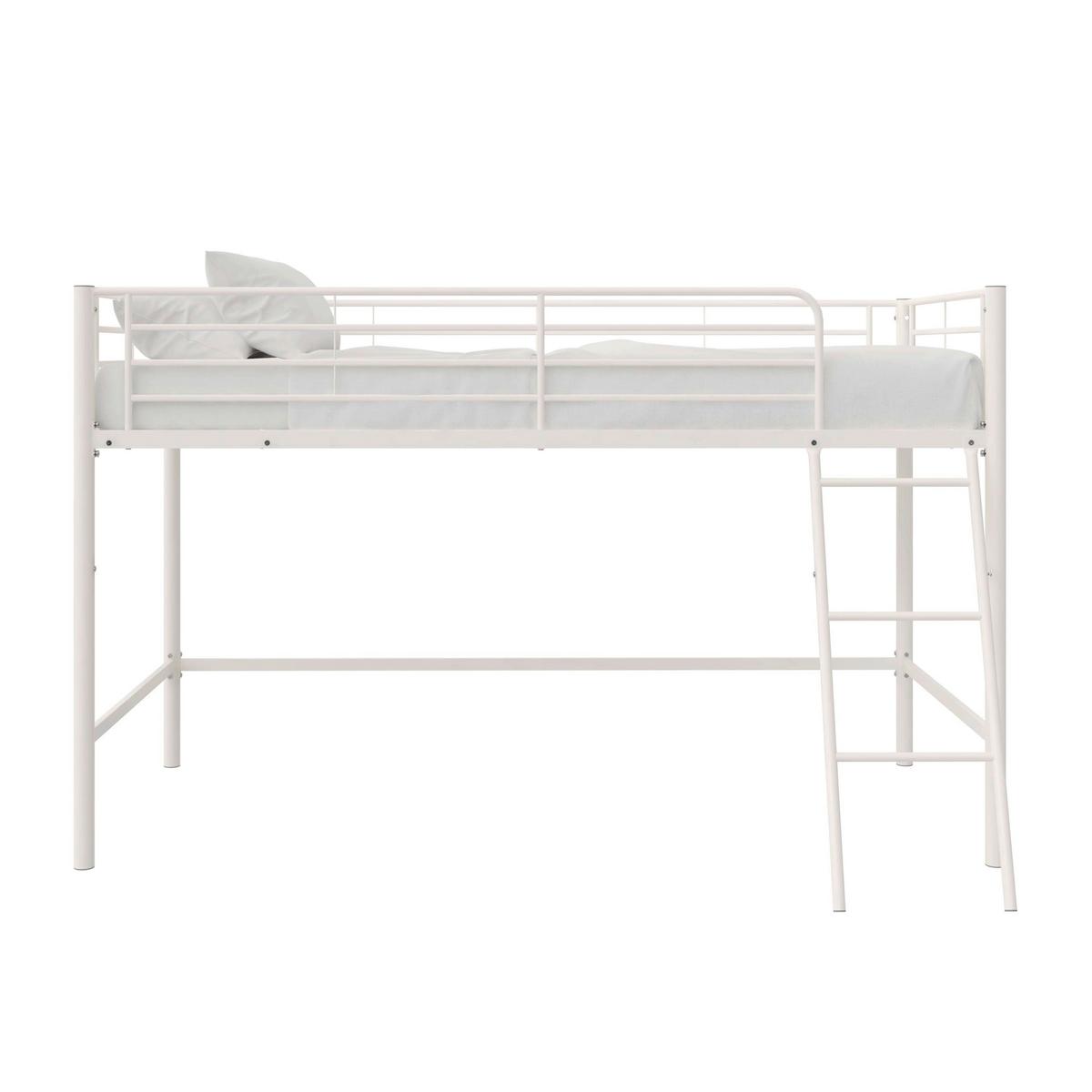 Hochbett Jodie Weiß - Weiß, Design, Metall (207/129/130cm) - MID.YOU