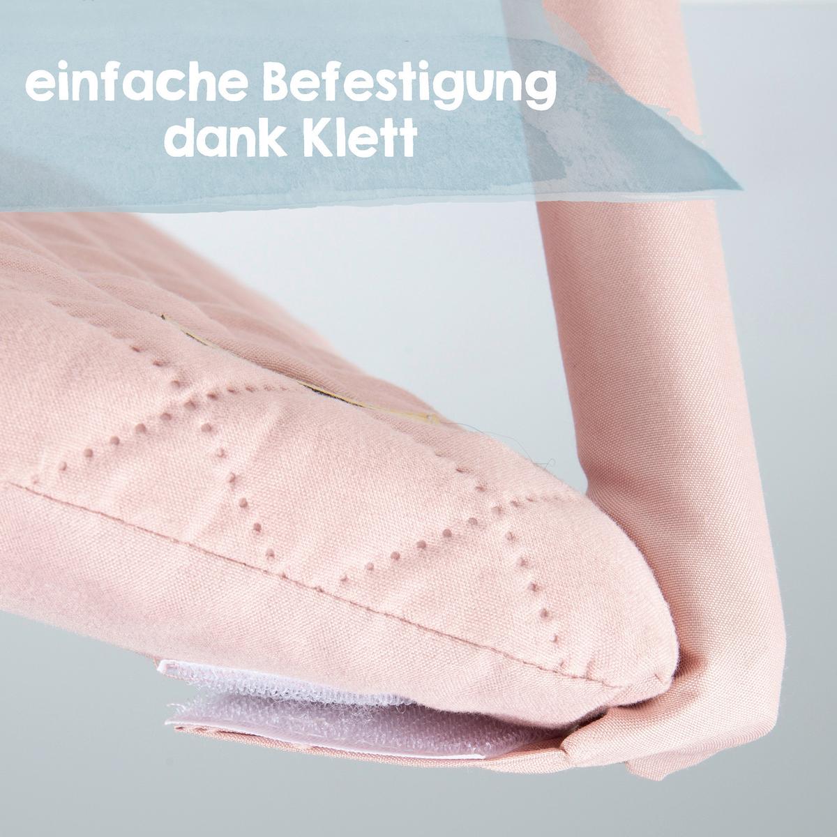 Krabbeldecke Roba Style Rosa ca. 85x45x75cm - Hellrosa, KONVENTIONELL, Textil (85/45/75cm) - Roba