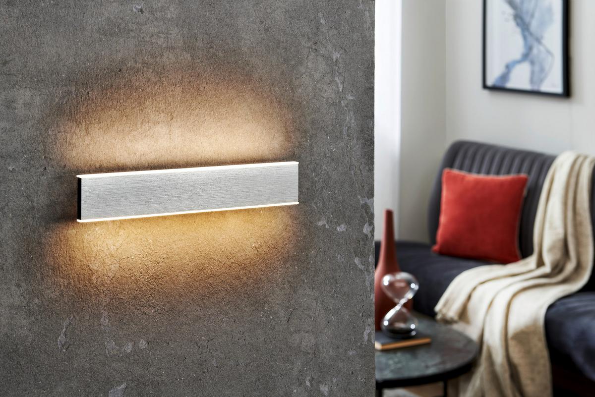 KINKIET LED 40243/1-39 DELTA - antracytowy, Design, metal (30/3,4/5,3cm) - Hell