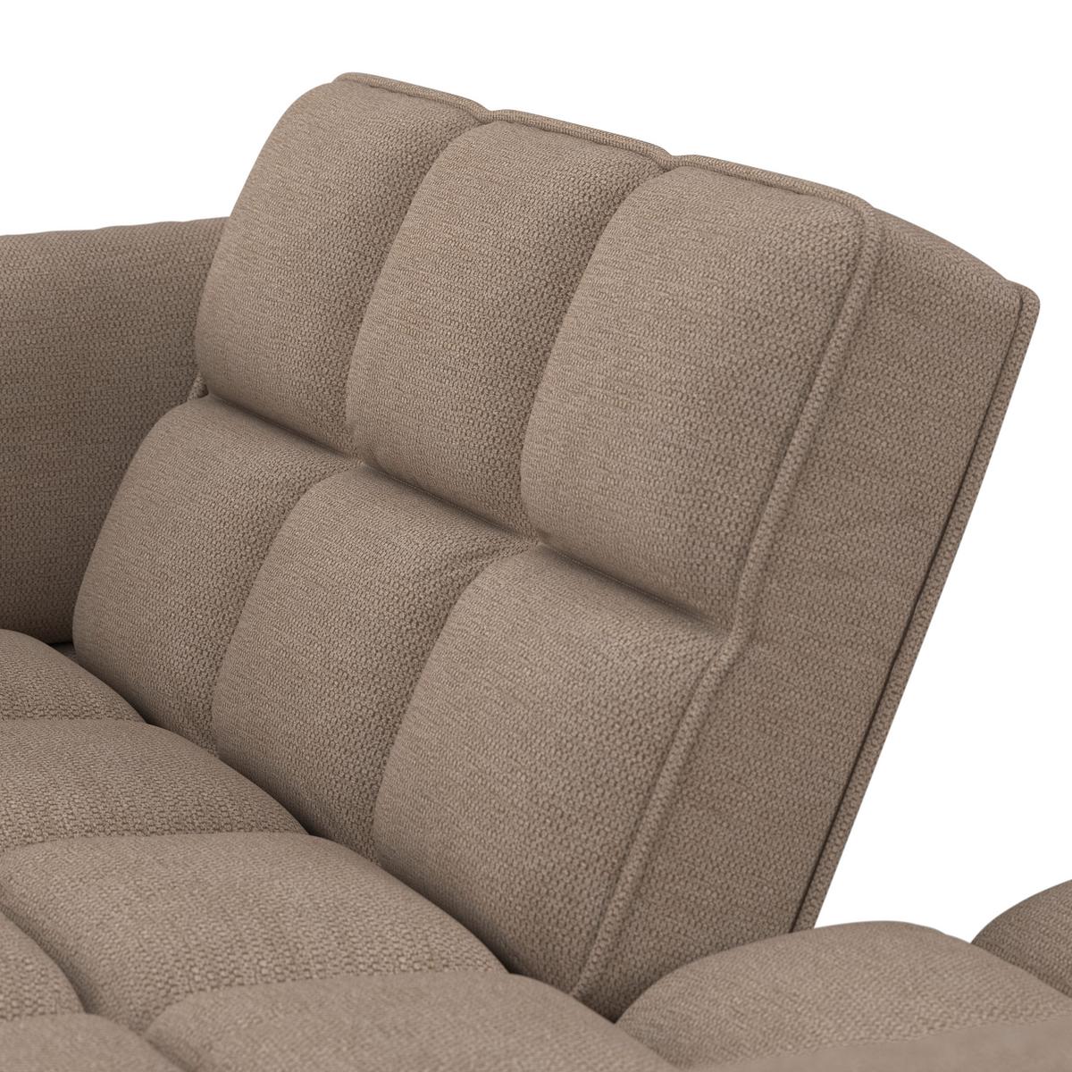 Kanapéágy Cora - barna, Modern, textil/fa (214/92/81cm) - Bessagi Home