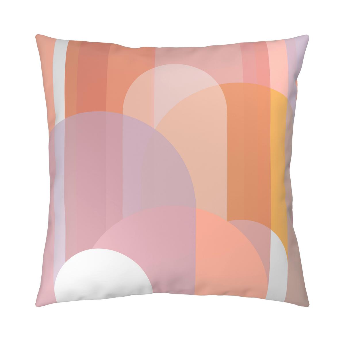 Bettwäsche Maiko Orange/Rosa ca. 135x200cm - Pastellblau/Orange, LIFESTYLE, Textil (135/200cm) - Mömax